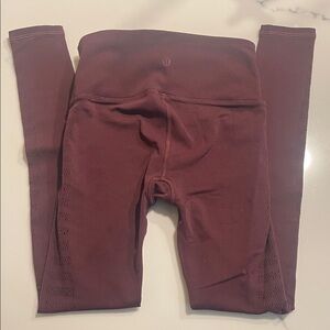 lululemon athletica Maroon Seamless High-Rise Leggings